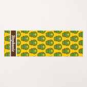 Geel gekroonde amazone yogamat (Voorkant (horizontaal))