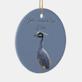 Geel gekroonde Night Heron Ornament (Rechts)
