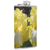 Geel gekruid Iris Irises Flowers floral Heupfles (Rechts)