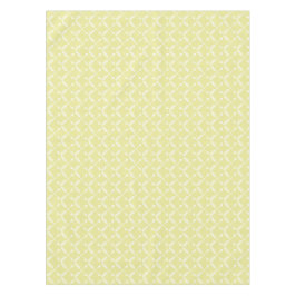 Geel gekruist pijlpatroon tafelkleed