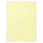 Geel gekruist pijlpatroon tafelkleed (Voorkant)