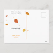 Geel | Gemengde Candy Corn Duo | Thanksgiving Feestdagenkaart (Achterkant)