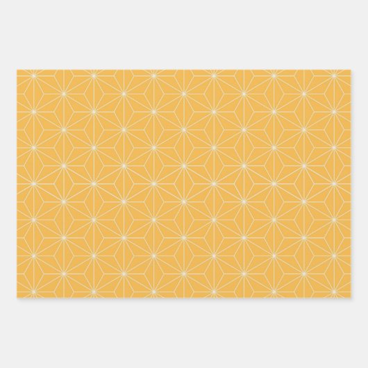 Geel geodetisch omlooppapier inpakpapier vel (Voorkant)