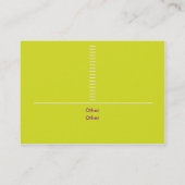 Geel Geometrisch - Chubby Visitekaartje (Achterkant)