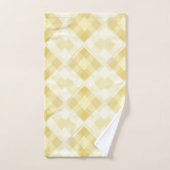  geel geometrisch diamantpatroon bad handdoek (Handdoek)