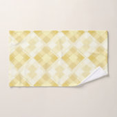  geel geometrisch diamantpatroon bad handdoek (Handdoek)