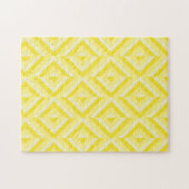 Geel Geometrisch Diamantpatroon frustrerend Legpuzzel (Horizontaal)