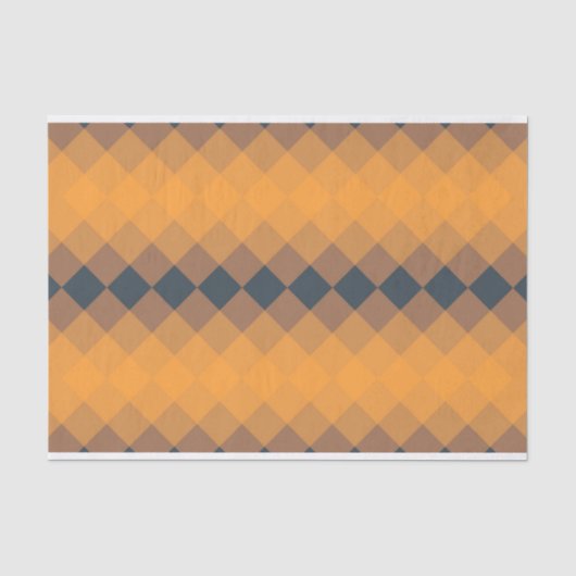 Geel, geometrisch, levendig, abstract trendpatroon tissuepapier (Voorkant)