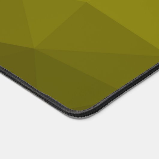 Geel Geometrisch Netwerk Patroon monogram Bureaumat (Hoek)