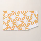 Geel geometrisch patroon bad handdoek (Handdoek)