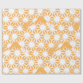 Geel geometrisch patroon cadeaupapier (Vlak)