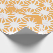 Geel geometrisch patroon cadeaupapier (Hoek)