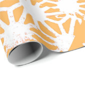 Geel geometrisch patroon cadeaupapier (Rol Hoek)