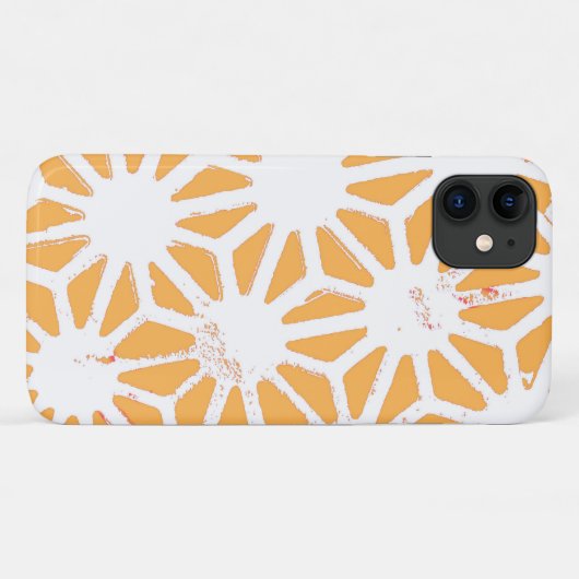 Geel geometrisch patroon Case-Mate iPhone case (Achterkant (horizontaal))