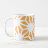 Geel geometrisch patroon koffiemok (Links)