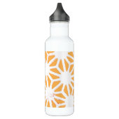 Geel geometrisch patroon waterfles  (Links)