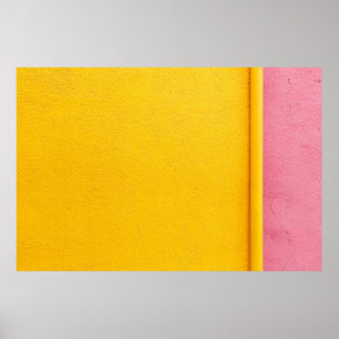 GEEL GEPARINEERDE MUUR - KLEURENINSPIRATIE VOOR EE POSTER