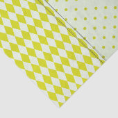 Geel gepatterd weefselpapier tissuepapier (Detail)