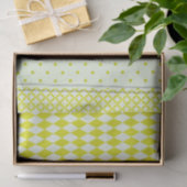 Geel gepatterd weefselpapier tissuepapier (Geschenk)