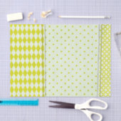 Geel gepatterd weefselpapier tissuepapier (Craft)