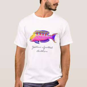 Geel gepotte Anthias Coral Reef Fish T-Shirt