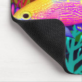 Geel gepotte Anthias Reef Fish Mousepad Muismat (Hoek)