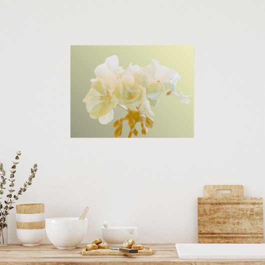 Geel Geranium Poster (Keuken)