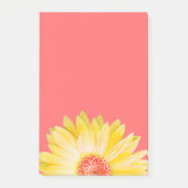 Geel Gerbera Daisy op Roze Post-it® Notes (Voorkant)