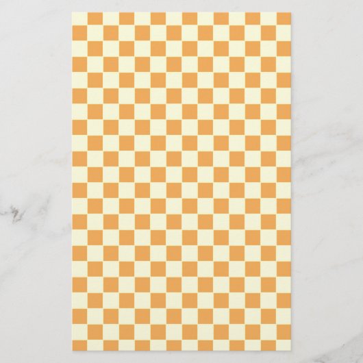 geel geruit briefpapier (Voorkant)