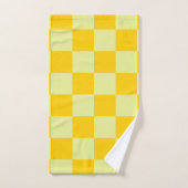 Geel geruit gingham patroon bad handdoek (Handdoek)