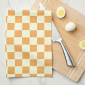 geel geruit theedoek (Quarter Fold)