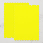 Geel gescand kaart (Voorkant / Achterkant)