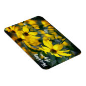 Geel gesneden lederen naaldje denkend aan jou magneet (Rechterzijde)