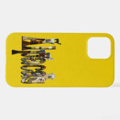 Geel gespeende alpaca-ontwerp, iPhone hoesje (Achterkant horizontaal)