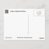 Geel-gespleten flikkercoördinatiepunten briefkaart (Achterkant)