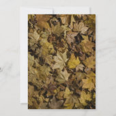 Geel Gestorven lederen bruiloft-repetitie Kaart (Achterkant)