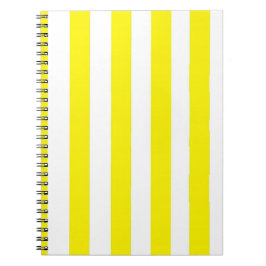 Geel gestreept notitieboek