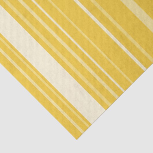 Geel gestreept patroon tissuepapier (Detail)