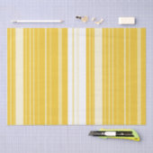 Geel gestreept patroon tissuepapier (Craft)