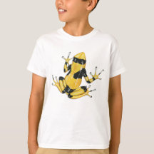Geel gestreepte gifstof Dart Frog T-shirt