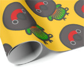 Geel gestreepte lory cadeaupapier (Rol Hoek)