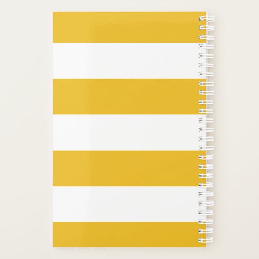 Geel gestreepte planner (Achterkant)