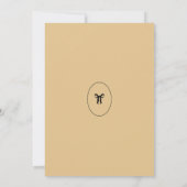 Geel gestreepte rand Opslaan van de datum uitnodig Kaart (Achterkant)