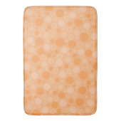 Geel getinte stippen in retro sixties stijl badmat (Voorkant Verticaal)