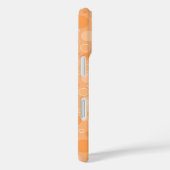 Geel getinte stippen in retro sixties stijl Case-Mate iPhone case (Achterkant / Rechts)