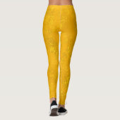 Geel geweven leggings (Achterkant)