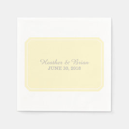 Geel gewoon elegant papier Napkins Servetten