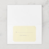 Geel Gewoon Elegant Place Kaarten Plaatskaartje (Buitenkant ongevouwen)