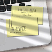 Geel, gewoon en professioneel visitekaartje