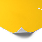 Geel Geworteld Christelijk Geloof Quote Poster (Hoek)